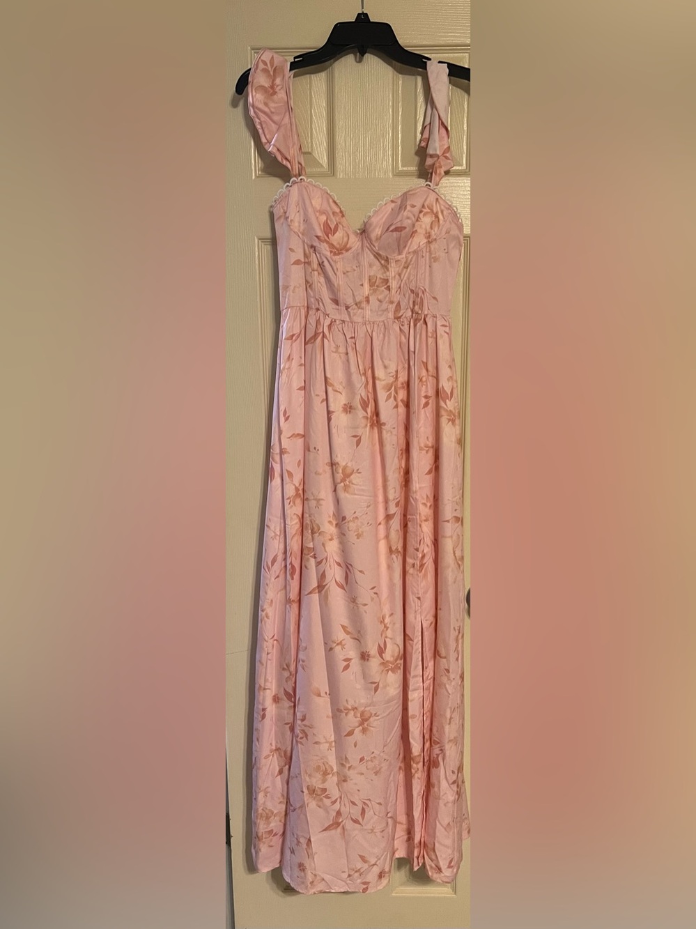 Pink Floral Maxi dress